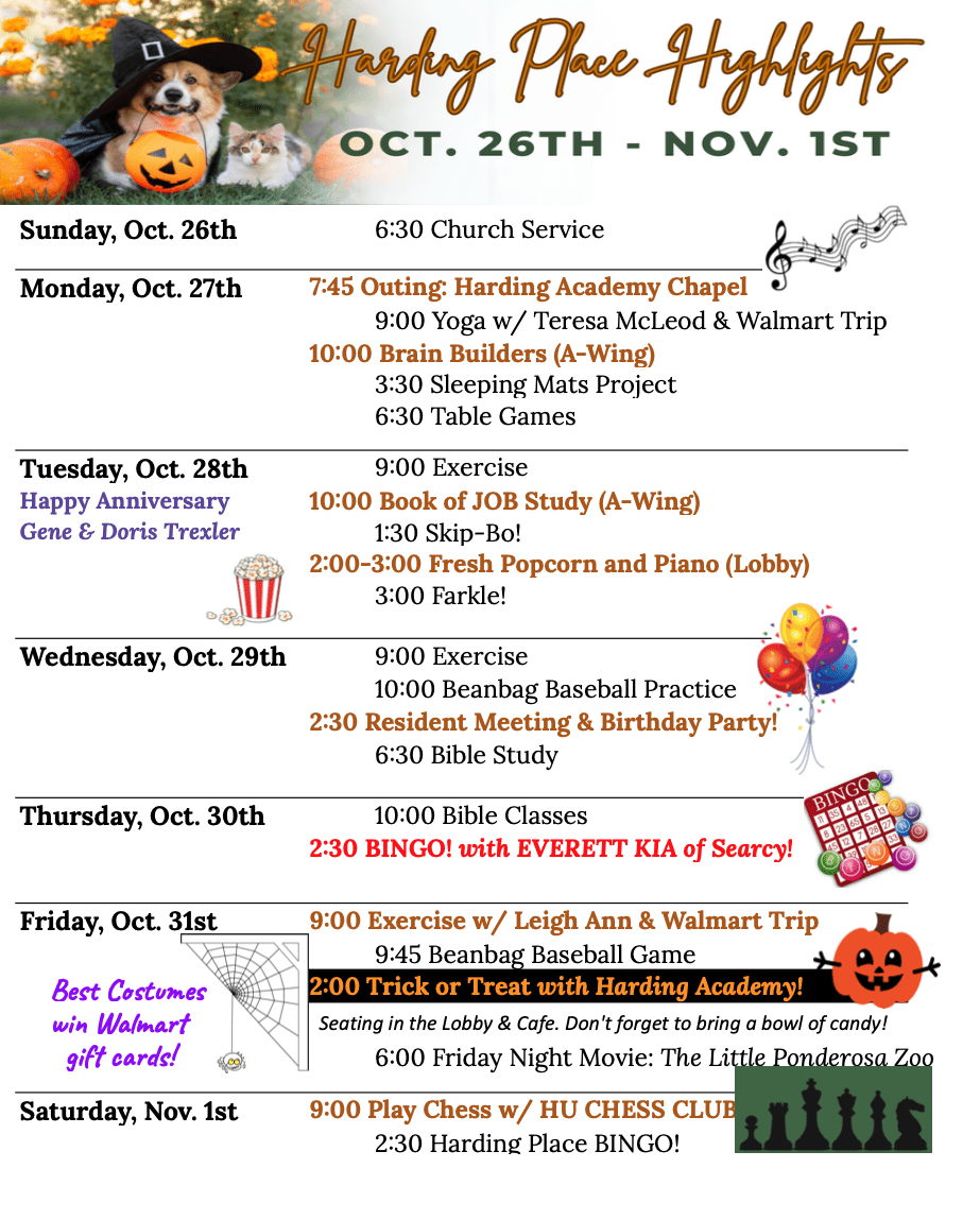 Highlights Oct 26 – Nov 1 Highlights Oct 26 - Nov 1