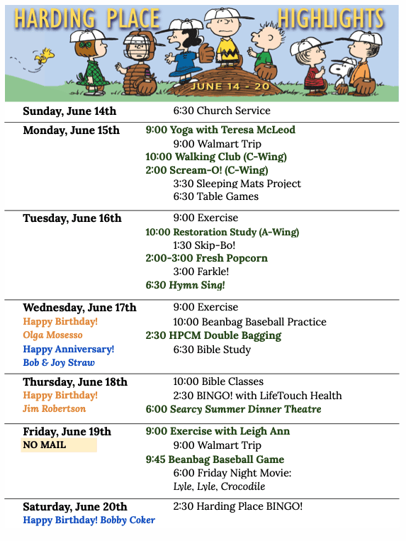 Highlights June 14-20 Highlights June 14-20